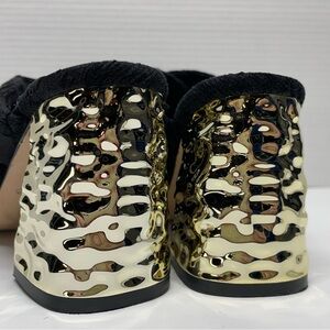 Elegant Black and Silver Women's Shoes